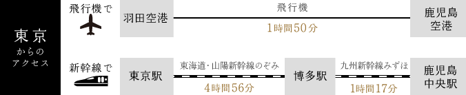 東京からのアクセス